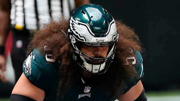 Isaac Seumalo vs Atlanta Falcons via USA Today Sports Media Images